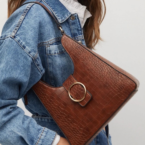 Mango Handbags - MANGO CROC-EFFECT HANDBAG